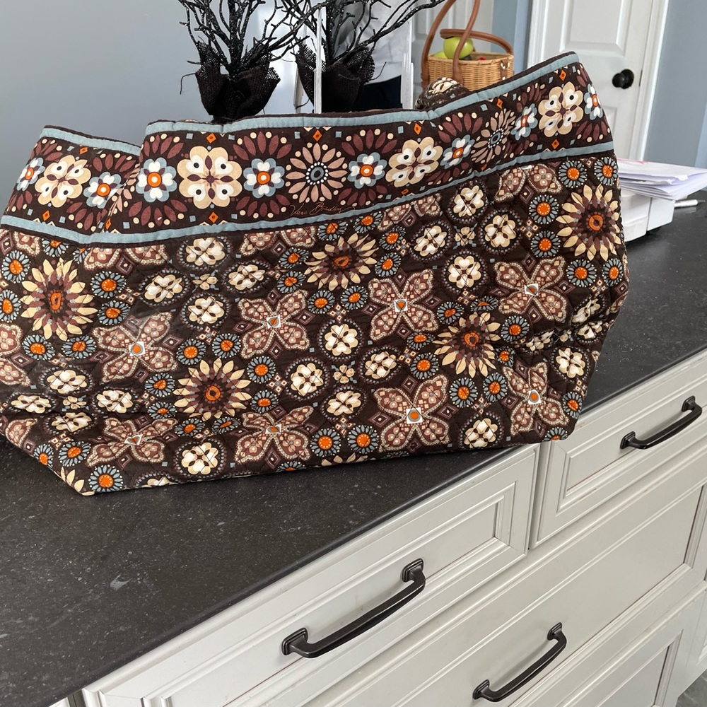 Vera Bradley tote, weekender bag and matching garnet bag